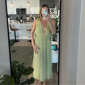 AUS Light Green Maxi Dress